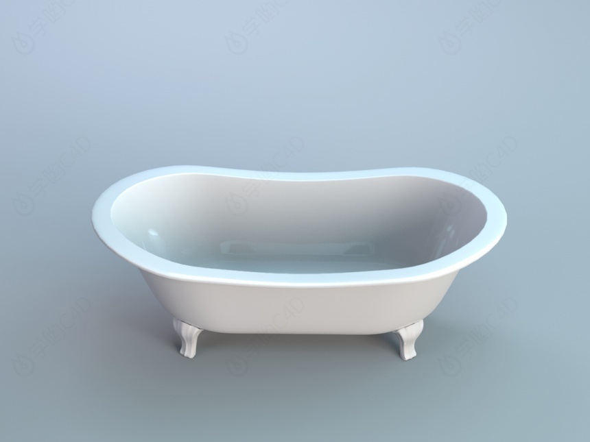 厕所浴缸C4D模型