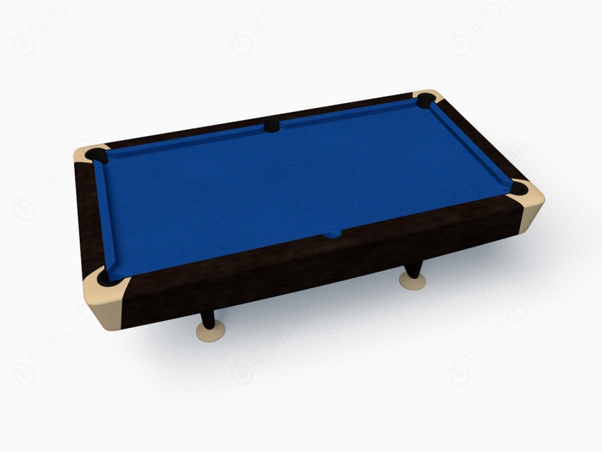 简式台球桌C4D模型