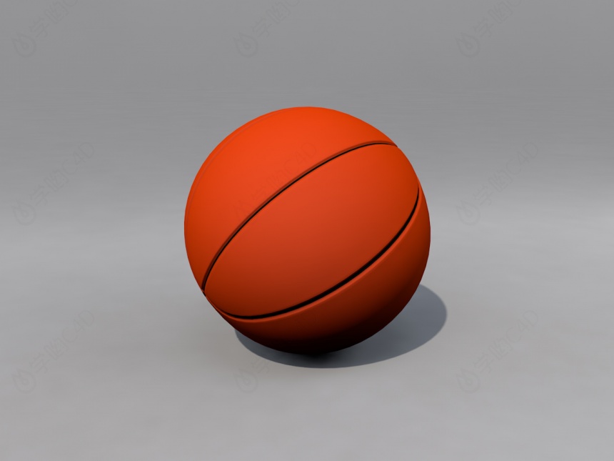 篮球C4D模型