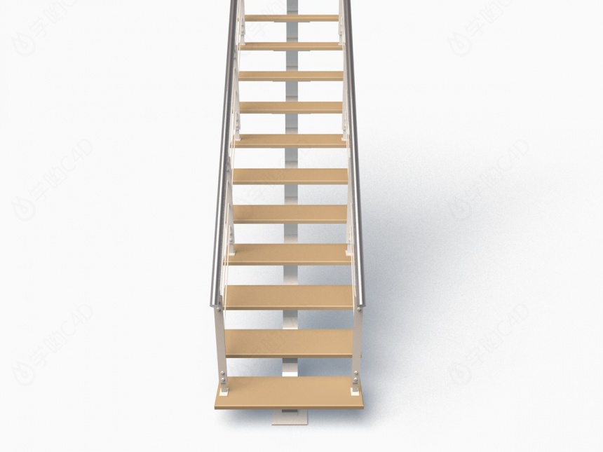 简易楼梯C4D模型