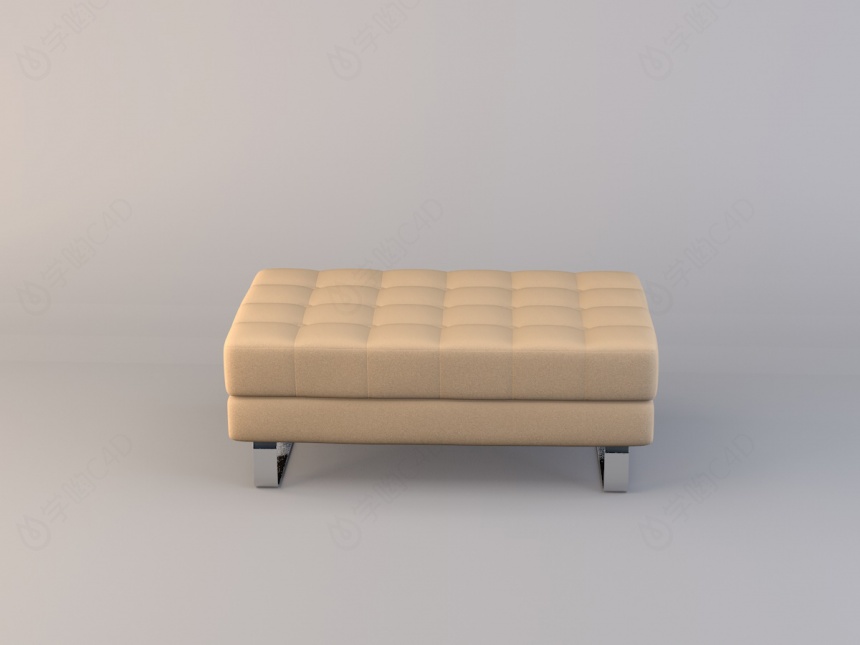 店里用的沙发凳C4D模型