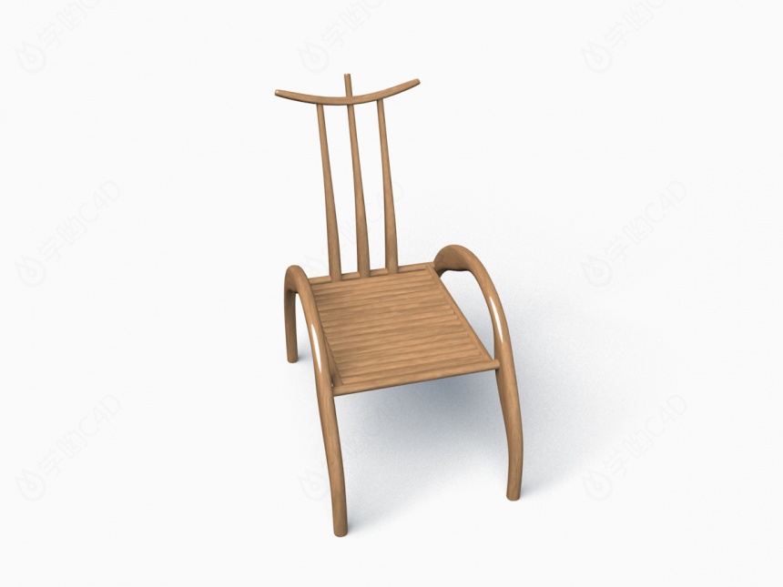 创意中式椅C4D模型