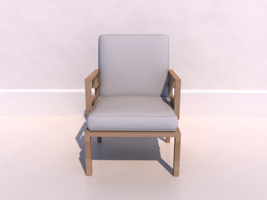 客厅休闲椅子C4D模型