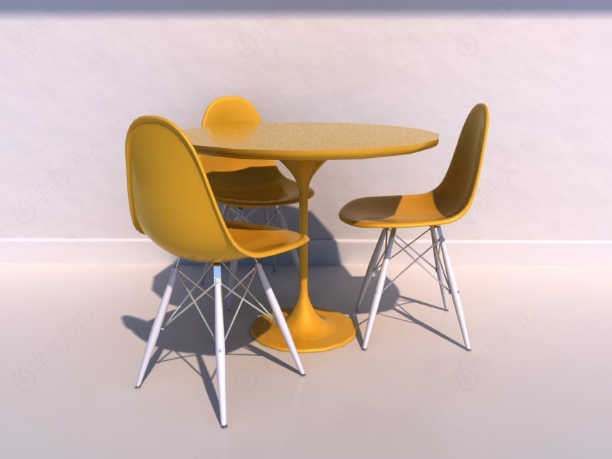 办公室休闲椅C4D模型