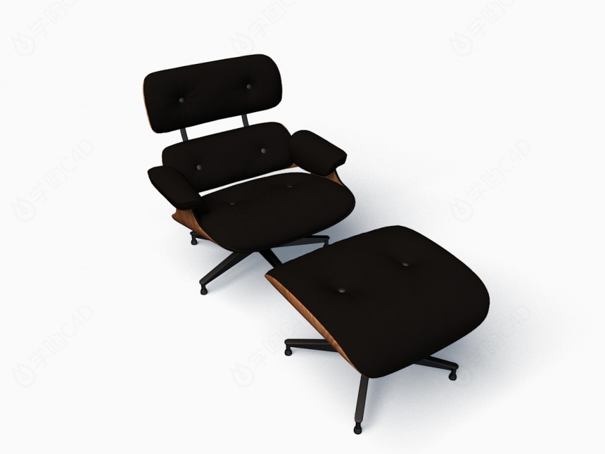 休闲躺椅C4D模型
