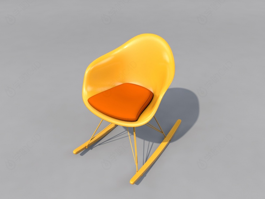 休闲摇椅C4D模型