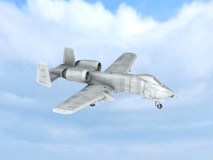 A-10攻击机C4D模型