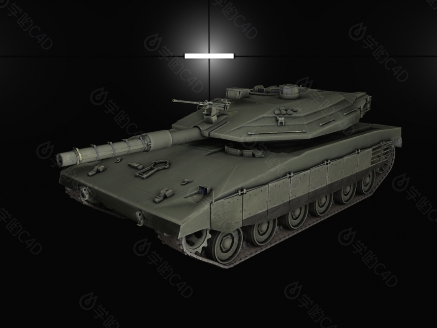 美国T57重型坦克C4D模型