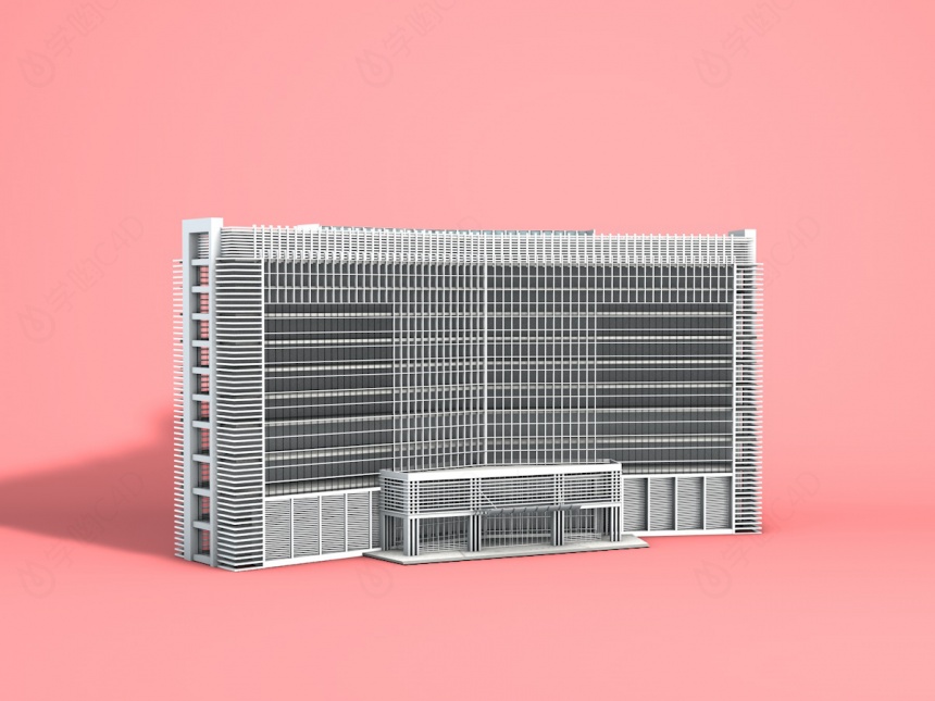酒店C4D模型