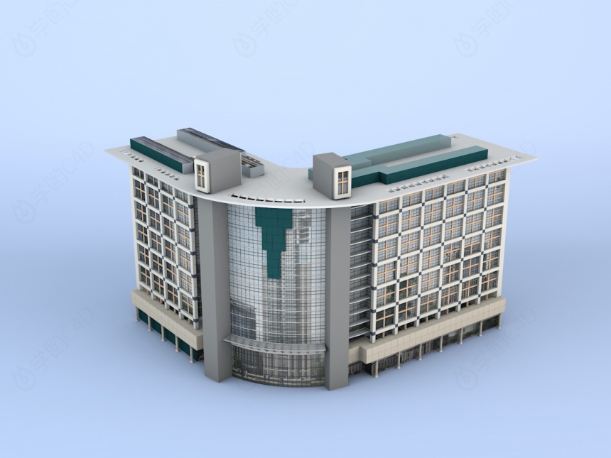 商业办公楼C4D模型