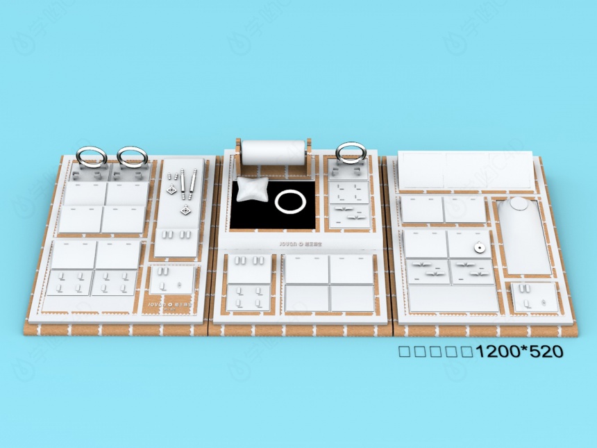 珠宝柜台C4D模型