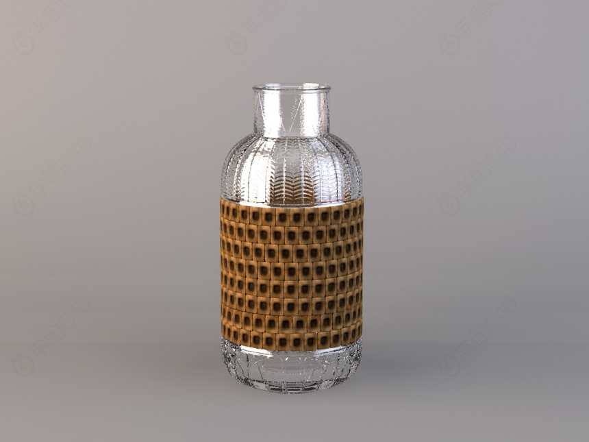 现代简约水瓶水壶C4D模型