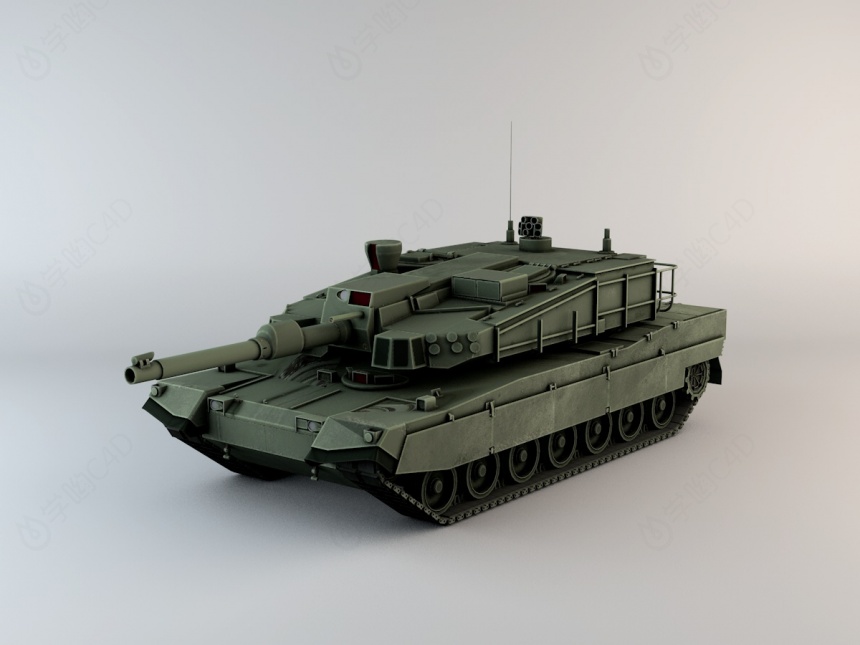 坦克机甲C4D模型