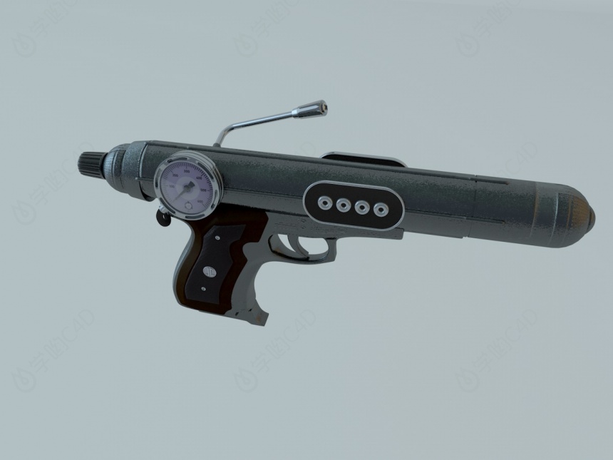 迪尔德莱尼针枪C4D模型