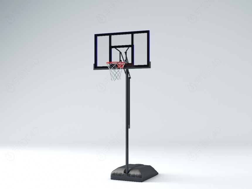篮球架C4D模型