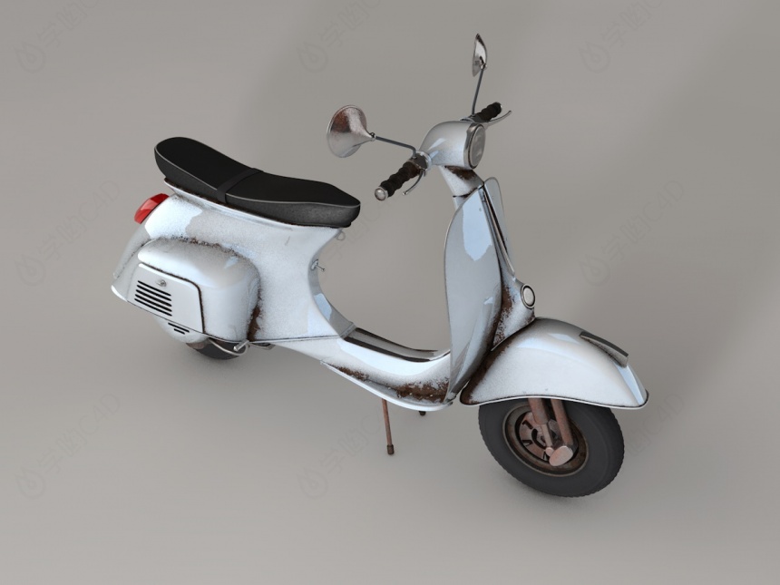摩托车C4D模型