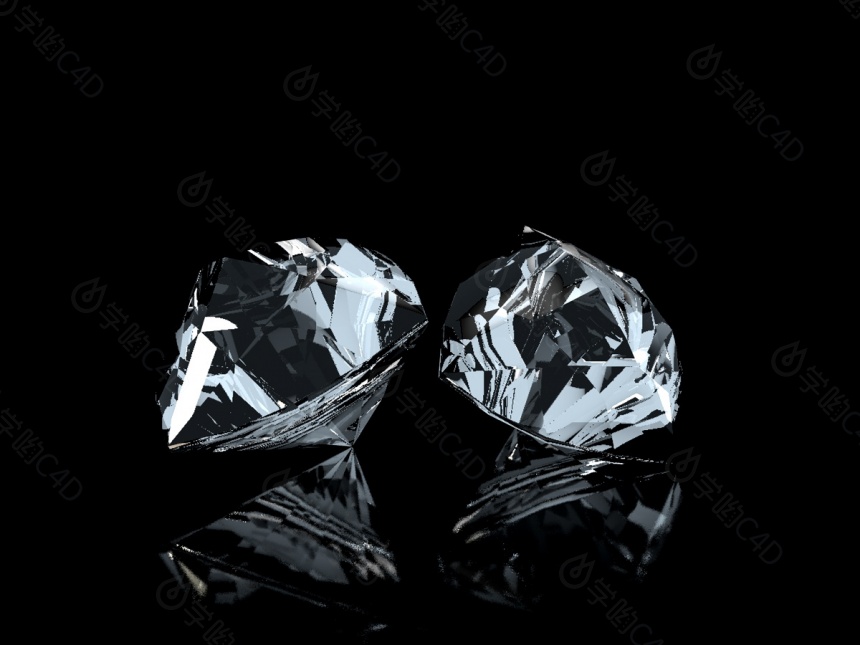 水晶钻石C4D模型