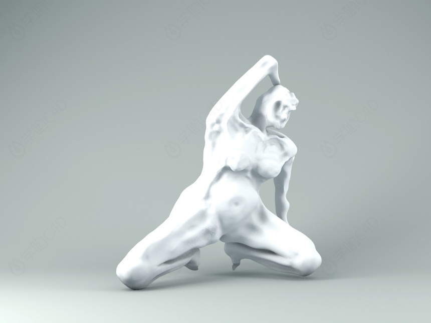 人体雕塑C4D模型