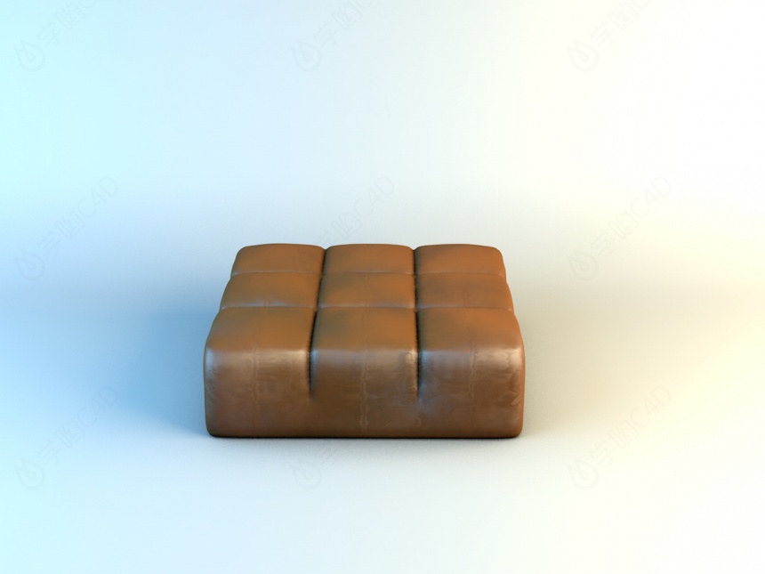韩式沙发凳C4D模型