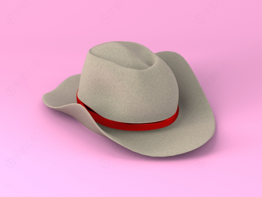 男士牛仔帽C4D模型