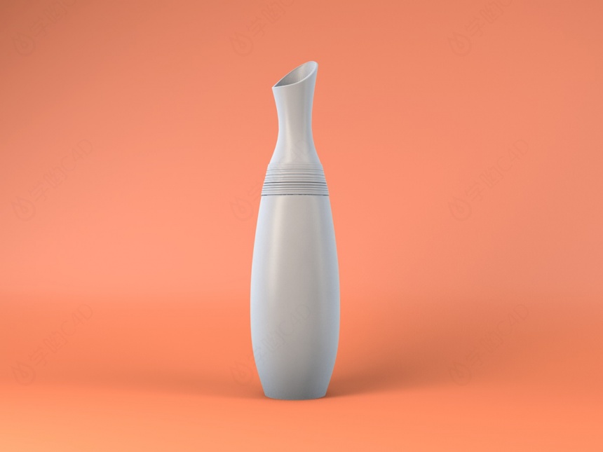 花瓶装饰品C4D模型