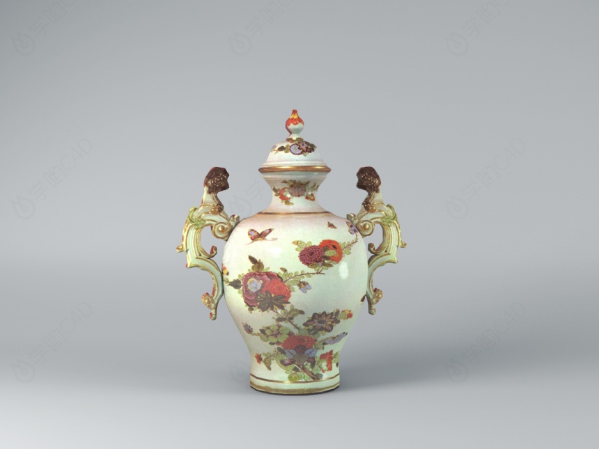古典花瓶C4D模型