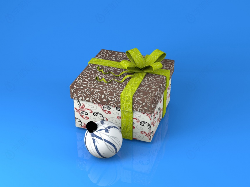 礼品盒C4D模型