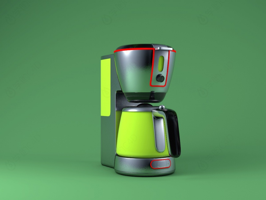 咖啡机　C4D模型