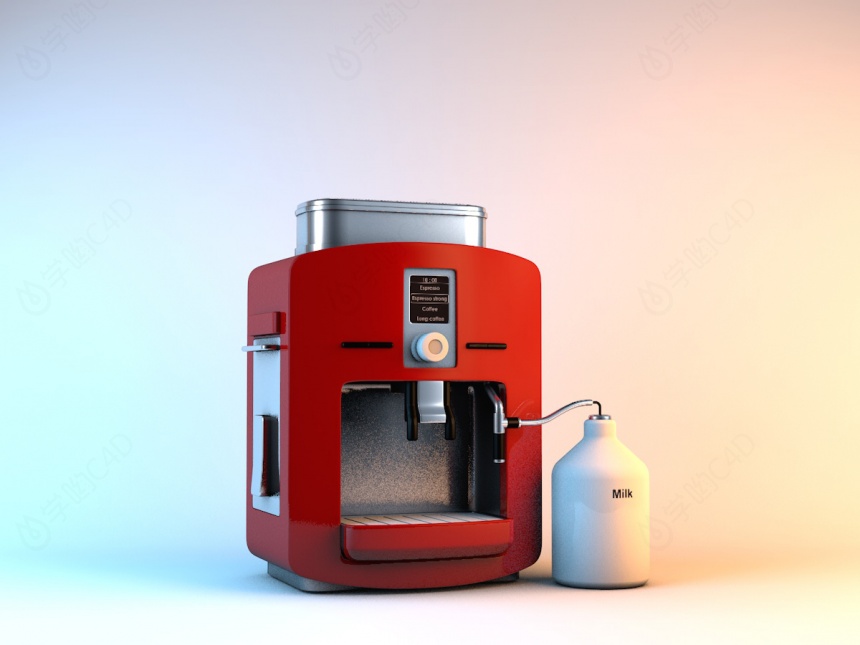 咖啡机C4D模型