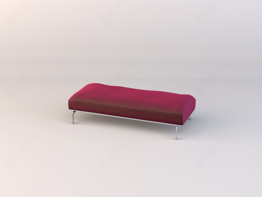 沙发方凳C4D模型