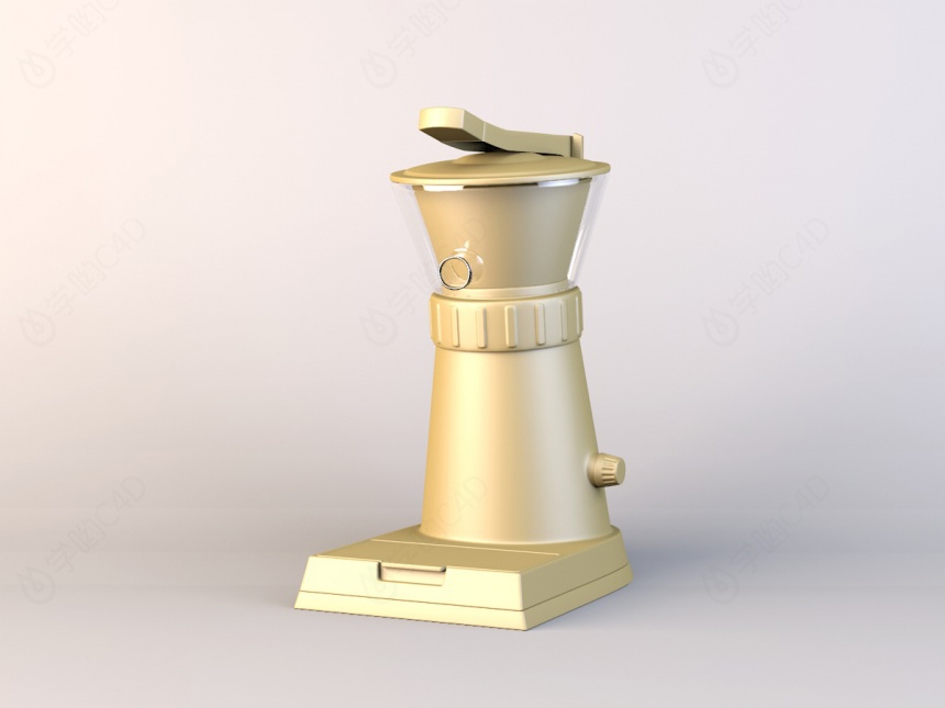 自动家用咖啡机C4D模型