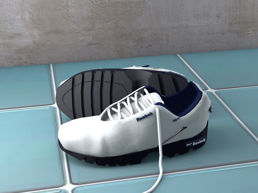 Reebok球鞋C4D模型