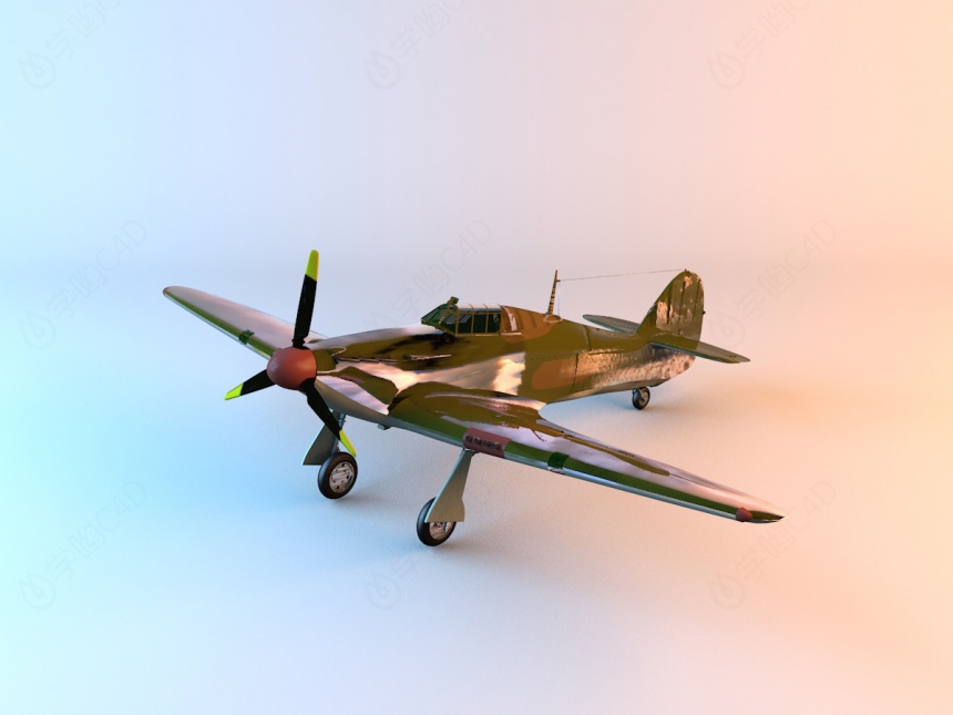 HURRIMK1战斗机C4D模型