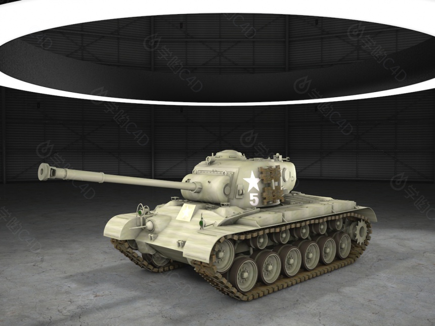 中式59-16轻坦克C4D模型