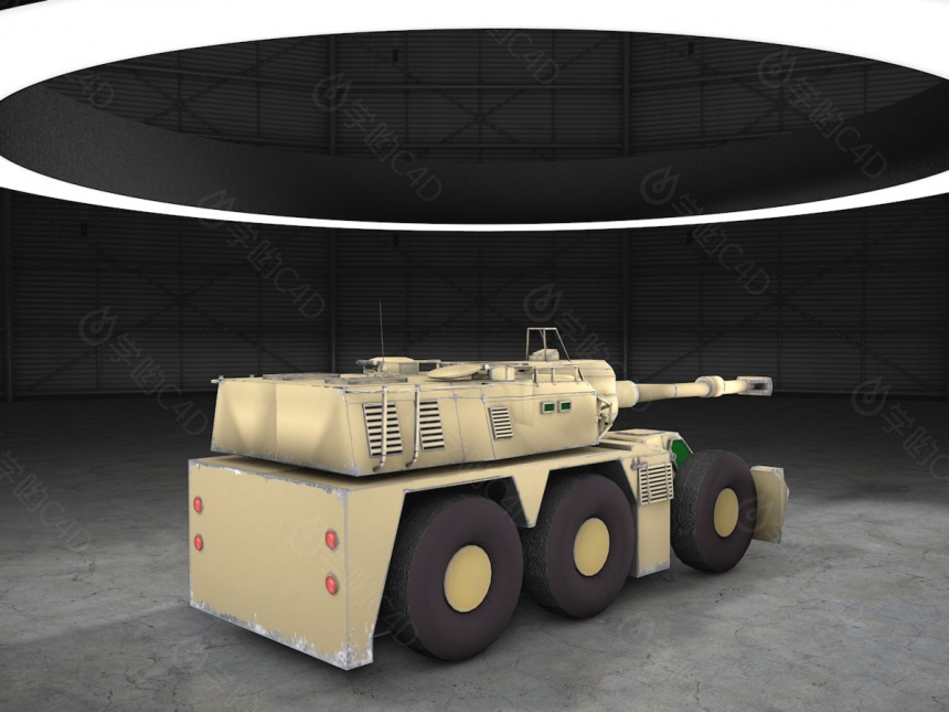 军用装甲车C4D模型