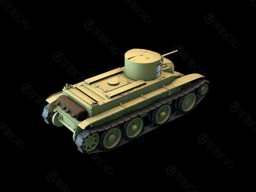 37坦克C4D模型