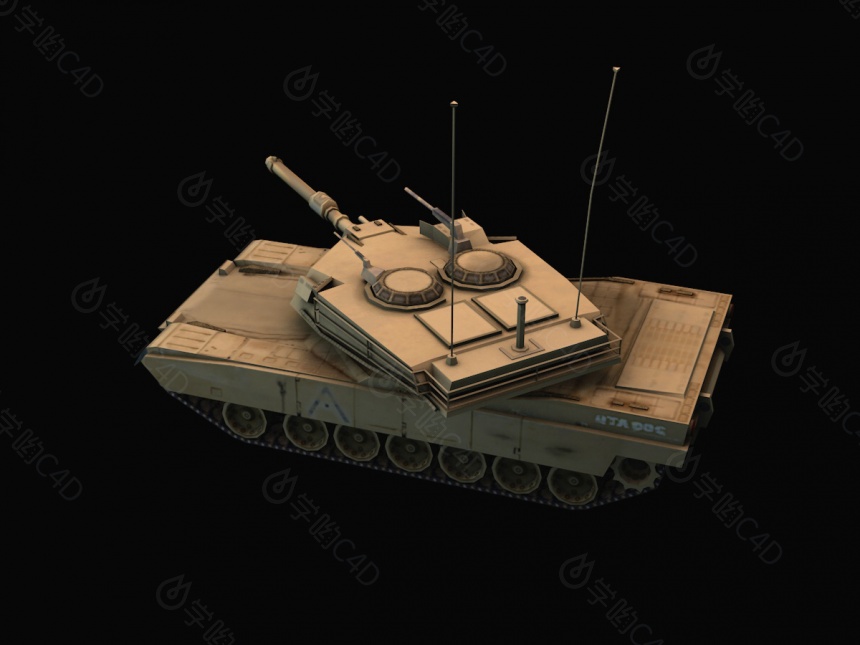 T57重型坦克C4D模型