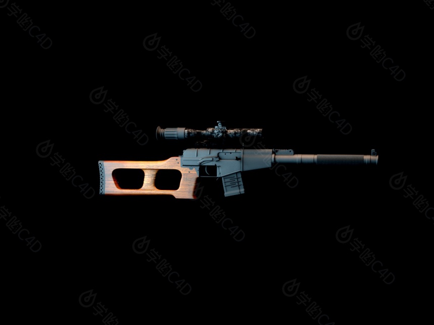 АК-47步枪C4D模型
