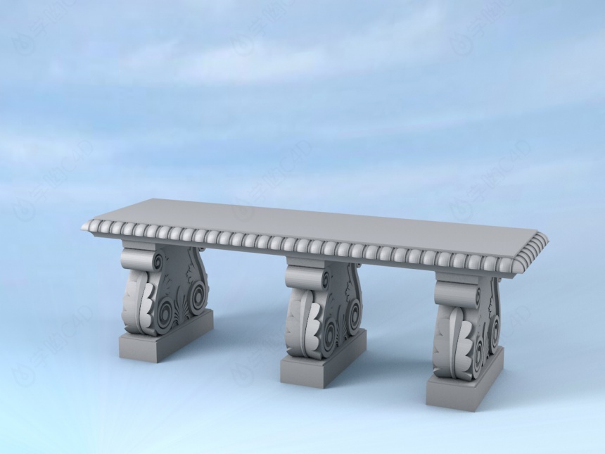 石凳C4D模型