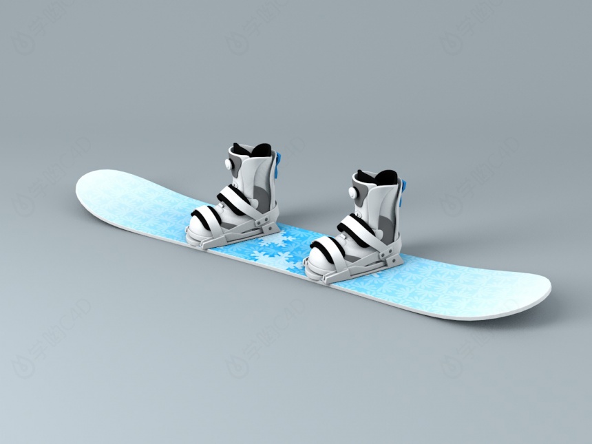 男款滑板鞋C4D模型