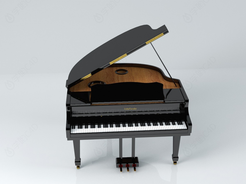 电子数码钢琴C4D模型