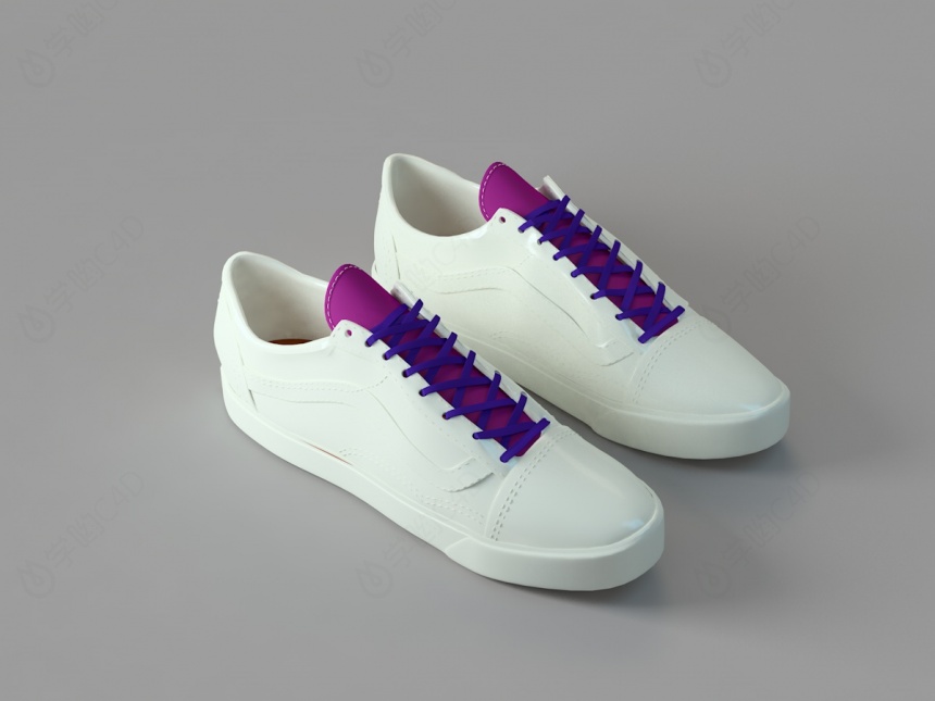 白鞋C4D模型