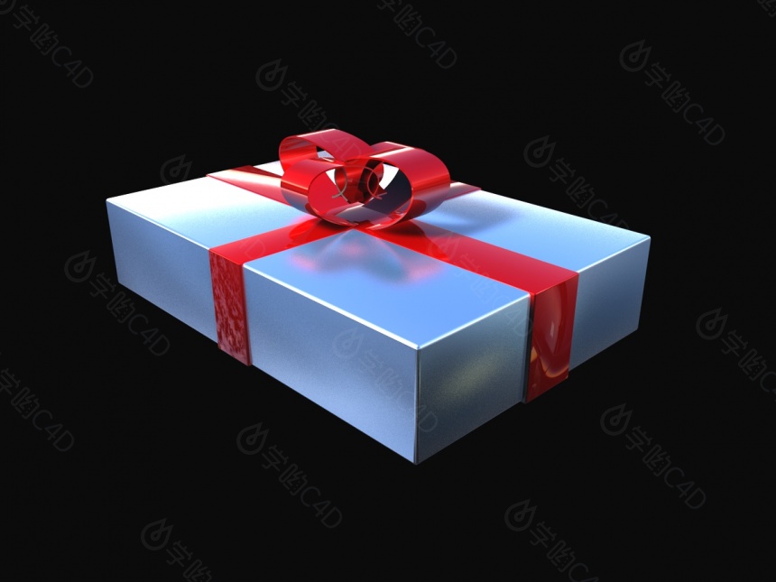 礼物盒C4D模型