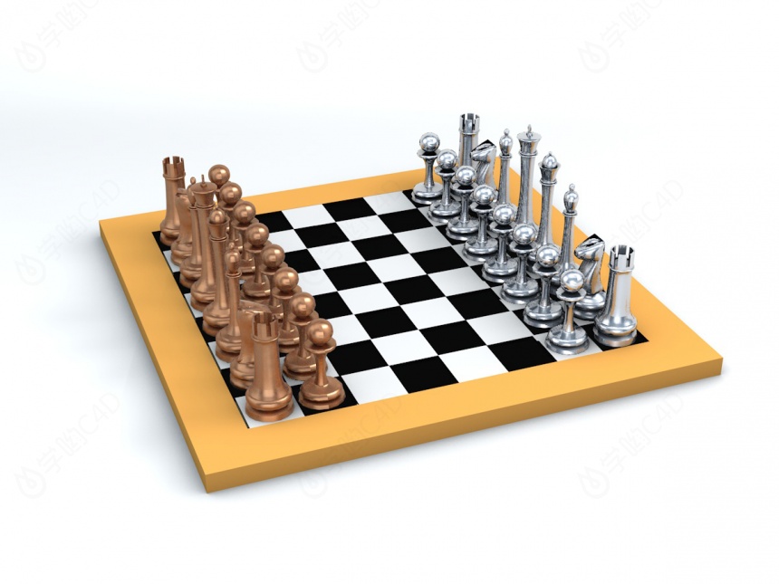 国际象棋C4D模型