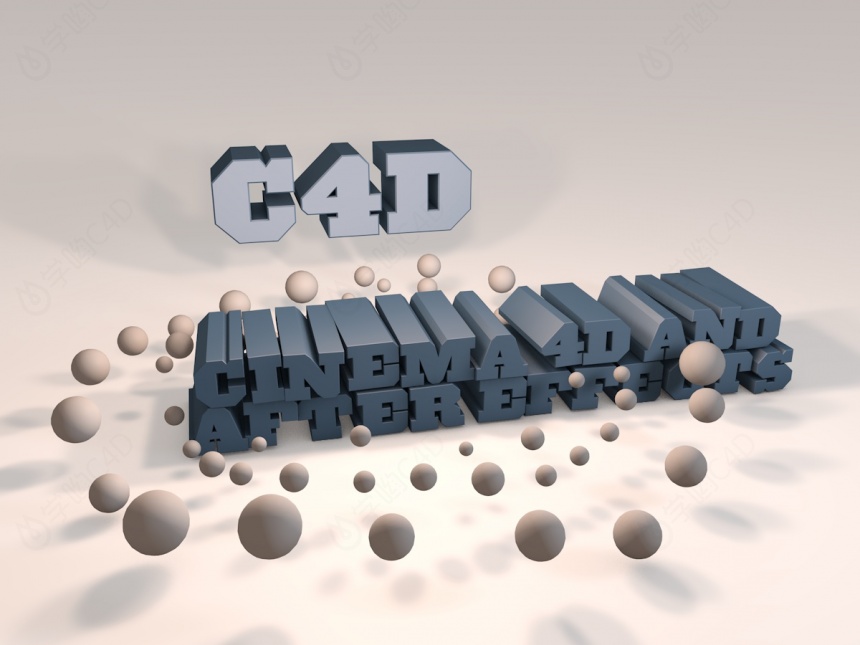 英文字母C4D模型