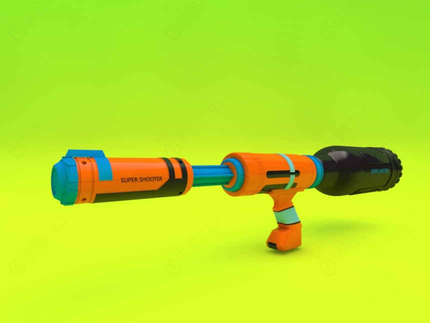 玩具枪C4D模型