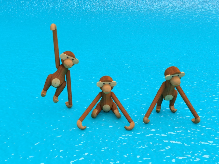 玩偶小猴子C4D模型