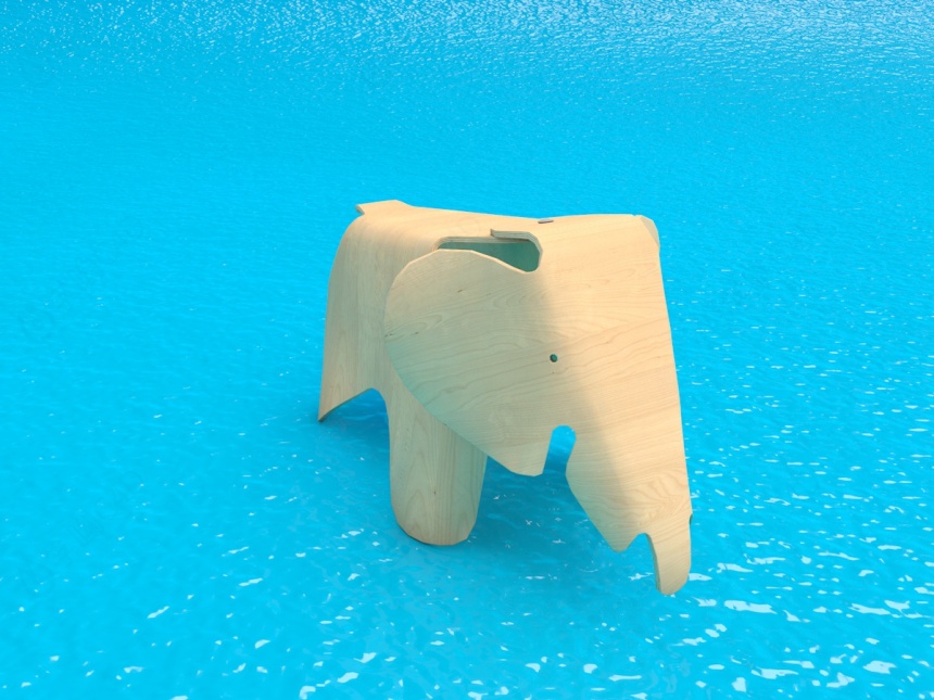 玩具大象C4D模型