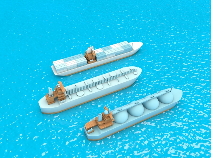 小船装饰品C4D模型
