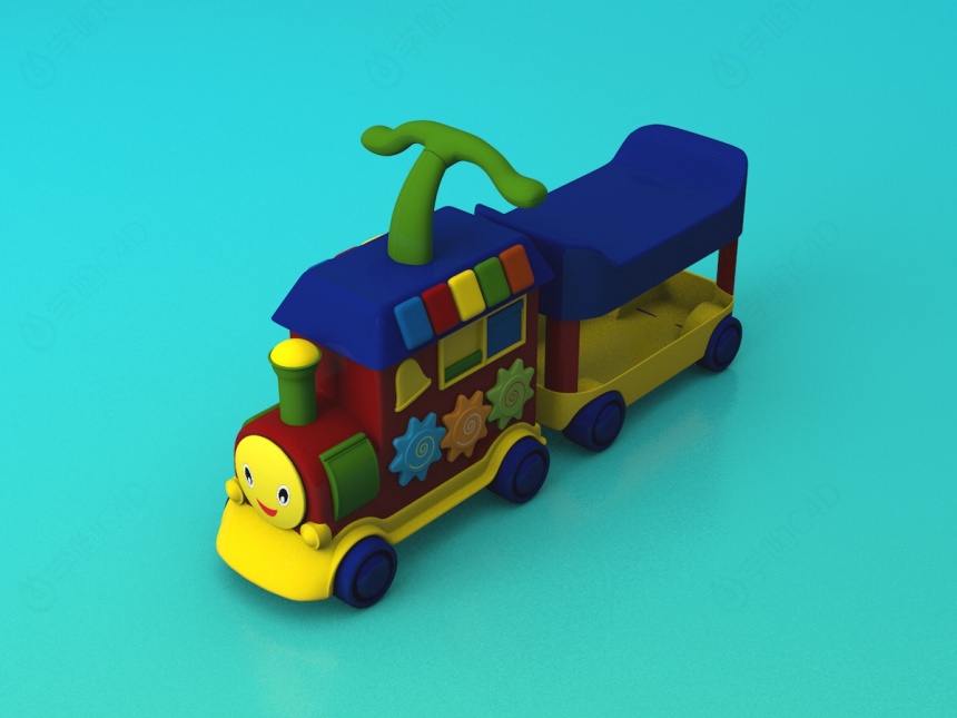 小火车C4D模型